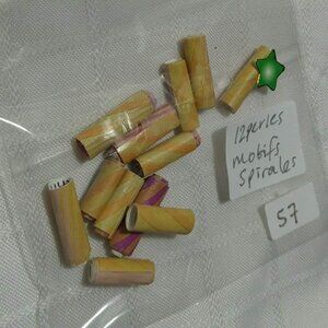 One-of-a-kind handmade/hand rolled paper beads/jewelry making/craft supplies/DIY